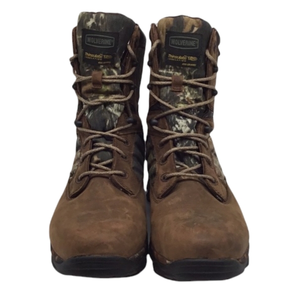 EUC Wolverine Thinsulated Ultra Insulation Waterproof Camo Leather High Top Boot - Picture 2 of 16